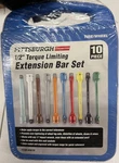 New Pittsburgh 1/2 In. Torque Limiting Extension Bar Set, 9 Pc. With Case. Fixed Price $59.00.