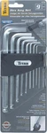Titan Tools 12736 9 Pc Metric Detent Ball Hex Key Set 1.5 Up 10MM. Fixed Price $33.12.