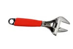 Snap-on Adjustable Wrench Orange ADHW8A Chrome Rubber Grip Made Spain. Fixed Price $142.99.