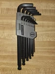 Gray Tekton Ball End Hex Key 13-PIECE Wrench Set 3/64"-3/8" Inch Flip-open. Fixed Price $20.00.