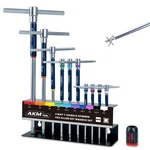 Hex Wrench Set 11 Pcs 3 Way Handle 10MM Metric Chrome Akm Tool Allen. Fixed Price $89.99.