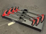 Facom 7PC Metric Bi-material T-handle Ball-end Hex Key Set MOD.84TZSA. Fixed Price $89.98.