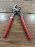 Snap-on 91ACP 9" Adjustable Joint Interlocking Channel Pliers Red Handle Usa. Fixed Price $34.99.