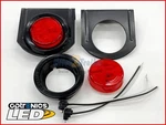 (2) 2-1/2" Red 3 Led Trailer Light Grommet Mount With Brackets Optronics MCL57RB. Fixed Price $19.99.