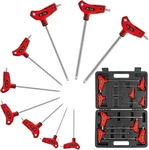 Tommars 9PC Handle Wrench Set, S2 Steel, T10 - T50 Tamper Torx, Red. Fixed Price $41.45.