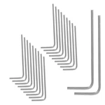 Luomorgo 20 Pcs 1.5MM/1/16 Inch Allen Wrench, Shaped Hex Key, 1.5MM, Silver. Fixed Price $7.07.