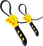 Tuffman Tools Strap Wrench Set, Adjustable Rubber 2 Piezas, Yellow & Black. Fixed Price $22.70.
