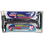T-loop Hex Key Sae 9" Arm Std. Comfort Grip 8 Pcs Setw/vinyl Pouch- 3/32" 1/4". Fixed Price $53.82.