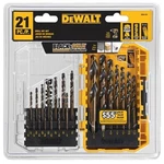 Dewalt 21-PIECE Black And Gold Coated Twist Drill Bit Set Oxide New DWA118. Fixed Price $39.99.