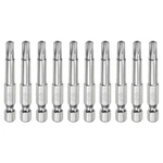 Harfington 10PCS T27 Security Torx Bit 1/4" Hex Shank 2", Silver Tone. Fixed Price $16.38.