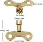 Ganpub Gold Radiator Plumbing Bleed Key For Venting Air, Solid Brass, Old.... Fixed Price $11.67.