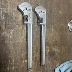 2-CRESCENT C715 15" Adjustable Pipe Wrench Monkey Smooth Flat Jaw. Fixed Price $64.92.