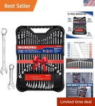 Wrench Set With 20 Standard & 12 Stubby Tools - Mirror Polished Finish. Fixed Price $62.97.