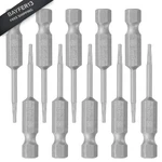 Rannb 10PCS 1/16" Hex Allen Wrench Drill Bit Set, 1/4" Shank, S2. Fixed Price $14.91.