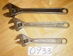 Proto Tools 3 Piece Adjustable Crescent Style Wrenches 8, 10 & 12INCH. Fixed Price $80.00.