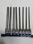 Diehard DHP55091 Long Ball End Hex Bit Socket Set Metric 8PC 3/8 Drive. Fixed Price $27.99.