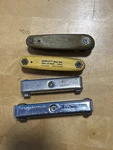 Lot Of 4 Usa Made Folding Hex Key Sets Klein Tools & Grip-it Sae Allen. Fixed Price $39.99.