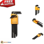 Professional 9-PIECE Long Arm Ball End Hex Key Set Alloy Steel Excellence. Fixed Price $19.59.