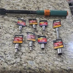 Husky Duralast 8PC Sae Standard Hex Bit Socket Set W/ Extension Bar. Fixed Price $85.00.