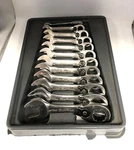 Blue Point 12-PIECE Short Reversible Ratcheting Wrench Set BOERMS712. Fixed Price $219.98.