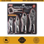 Locking Pliers Vice Grip 5 Piece Assorted Vise Jaw Clamp Hand Set New. Fixed Price $22.99.