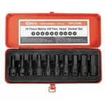 3/8" 10PCS Metric Impact Hex Bit Socket Set Head Driver TH-310M Tools. Fixed Price $75.37.