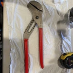 Snap-on 16" Red Vinyl Grips Adjustable Joint Pliers #AWP160. Fixed Price $67.50.