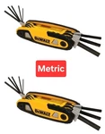 Pair - Dewalt DWHT70263M Folding Locking Hex Key Set, Metric Sets. Fixed Price $19.99.