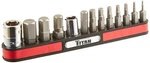 New Titan Tools 13 Piece Hex Key Bit Set-sae & Magnetic Rack- 16111 -free Ship. Fixed Price $9.99.