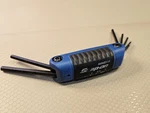Snap On Tools Folding Metric Hex Wrench Set Plastic Handle AWMEF7K -7 Keys. Fixed Price $12.90.