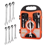 7 Pcs 8MM-19MM Ratchet Wrench Combination Set Open End Standard Garage Tool. Fixed Price $21.88.