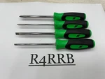 Snap-on Tools Usa New 4PC Green Soft Mini-grip Screwdriver Set SGDX40BG. Fixed Price $75.00.
