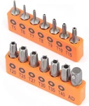 Horusdy 14-PIECE Tamper Resistant Star Bits, S2 Alloy Steel, T5 T40 Silver. Fixed Price $9.63.