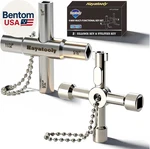 4-WAY Sillcock Key, 2-PACK 40CR Water Multi-functional & Utility Wrench, Sh. Fixed Price $17.57.