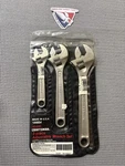 Nos Sears Craftsman Usa Rare 3PC Adjustable Wrench Set 44664 6/8/10 Wide Jaw. Fixed Price $149.99.
