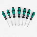 Wera 029510 Kraftform Plus Hollow Shaft Nut Driver Set, Metric. Fixed Price $58.97.