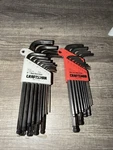 Sears Craftsman Usa Nos 26PC Ball End Hex Key Sets Metric Sae 46755 46754. Fixed Price $89.95.