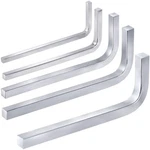 Pndeyo 5PCS Square Head Wrench Set, Shaped 3MM 4MM 5MM 6MM 7MM, Silver. Fixed Price $14.76.