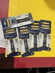 Packs Irwin 2-PACK 1/4" X 1-15/16" Phillips Impact Power Bits. Fixed Price $16.00.