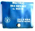 Zelenda 911-8 Metric Hex Wrench Case/pouch Only Gc Read. Fixed Price $9.99.