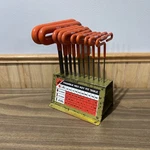 Vintage Eklind Tool 53610 Piece 6" Sae Cushion Grip T-handle Hex Key Set. Fixed Price $49.95.