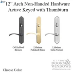Ashland Expressions 12" Arch Top Active Keyed Handle Set - Marvin Replacement. Fixed Price $205.49.