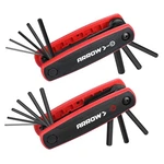 Arrow 17PCS Folding Allen Wrenches Sets, Sae And Metric Hex Key Set, Cr-v Red. Fixed Price $24.23.