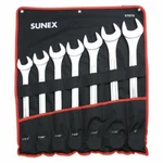 Sunex 9707A 7-PIECE 12-POINT Straight Raised Panel Jumbo Combination Wrench Set. Fixed Price $124.99.