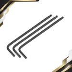 3 Set 4MM Ball End Hex Key Wrench Shaped Long Arm Cr-v Repairing Tool Black. Fixed Price $11.63.
