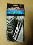 Cal-hawk 10PC Hex Key Wrench Set Sae. Fixed Price $8.49.