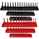 6PCS Abs Socket Organizer Holder Storage Tray Rack Sae Metric 1/4" 3/8" 1/2" Set. Fixed Price $24.44.