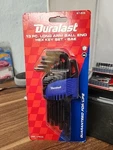 Duralast 13PC Long Arm Hex Key Set Sae 67-105-0.05",1/16",5/64",3/32",7/64". Fixed Price $13.59.