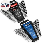 22 Pcs Ratcheting Wrenches Set, Combination Sae & Metric Standard,. Fixed Price $74.82.