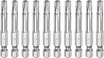 Harfington 10PCS T30 Security Torx Bit 1/4" Hex Shank 2", Silver Tone. Fixed Price $14.62.